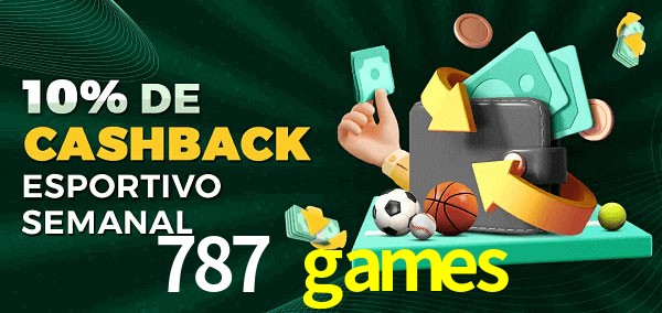10% de bônus de cashback na 787 games